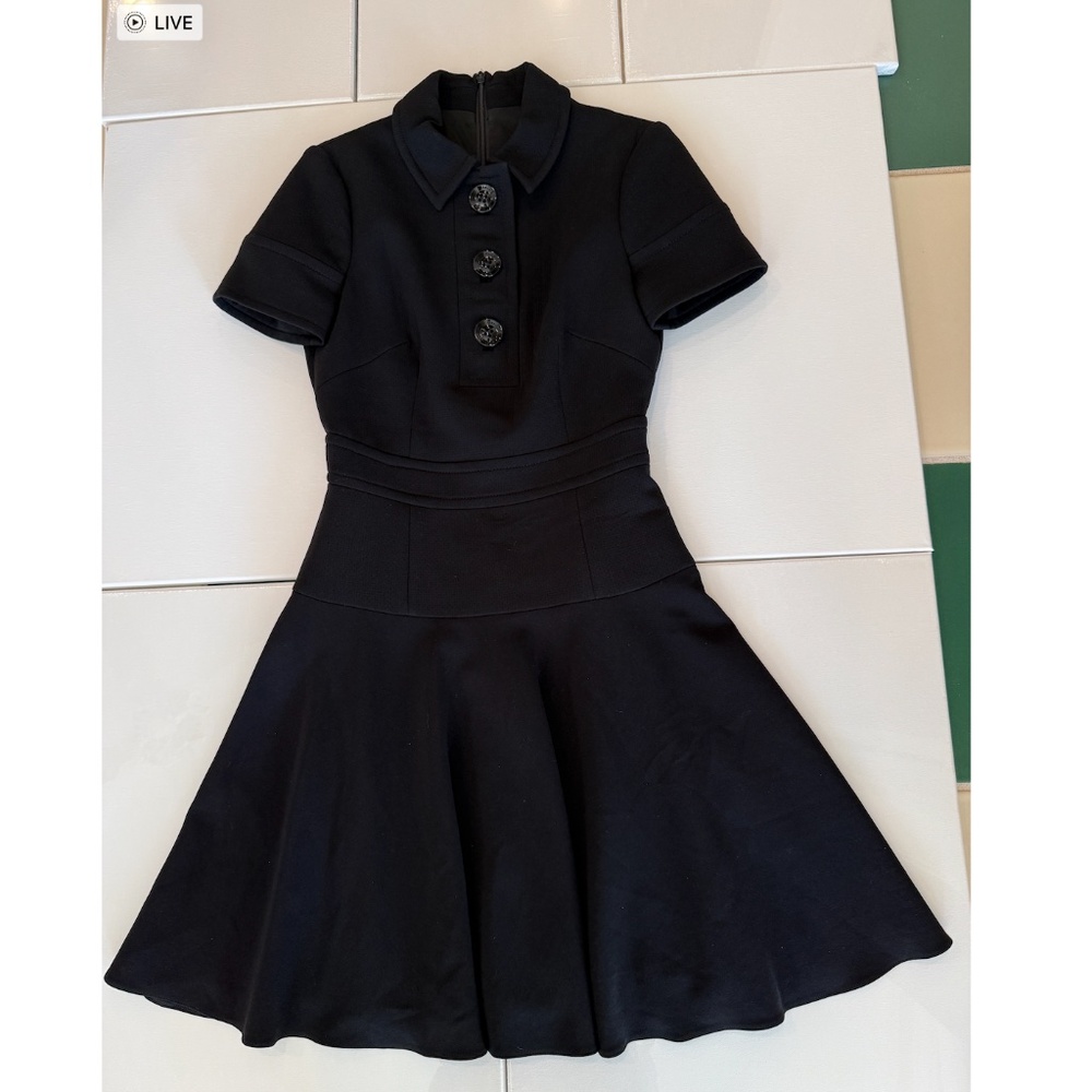 Karen Millen Black Poplin Dress
